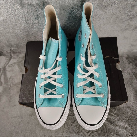 Converse Chuck Taylor Platform High Triple Cyan Men's Size 9 / Women's Size 11 - Picture 6 of 8